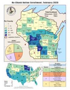 Current Ho-Chunk Population Map - Ho-Chunk Nation