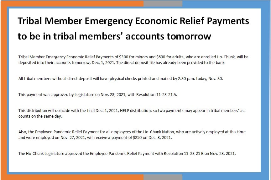 tribal-member-emergency-economic-relief-payments-to-be-in-tribal
